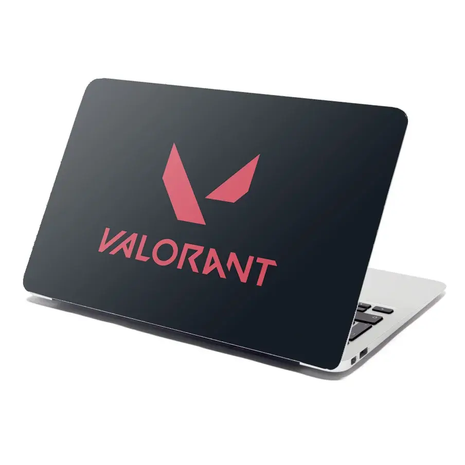 Samolepka na notebook VALORANT Black - 38x26 cm