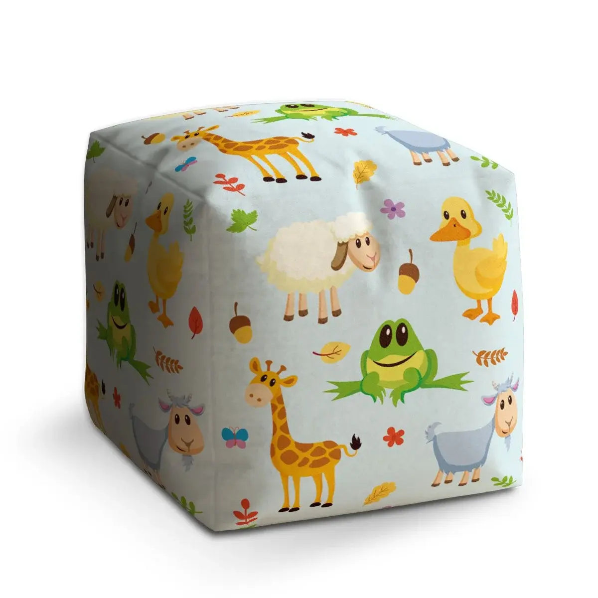 Taburet Cube Zvířátka 3 - 50x50x50 cm