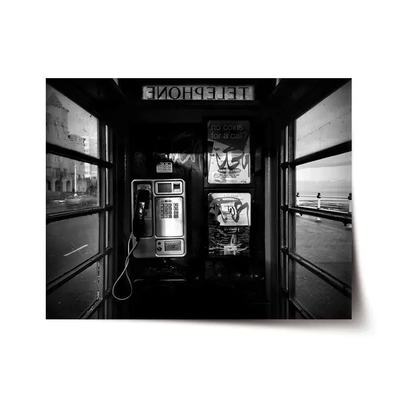 Plakát Telefonní budka - 120x80 cm