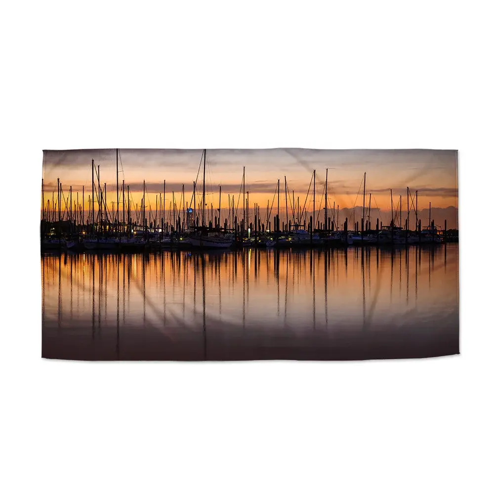 Ručník Večerní přístav - 50x100 cm