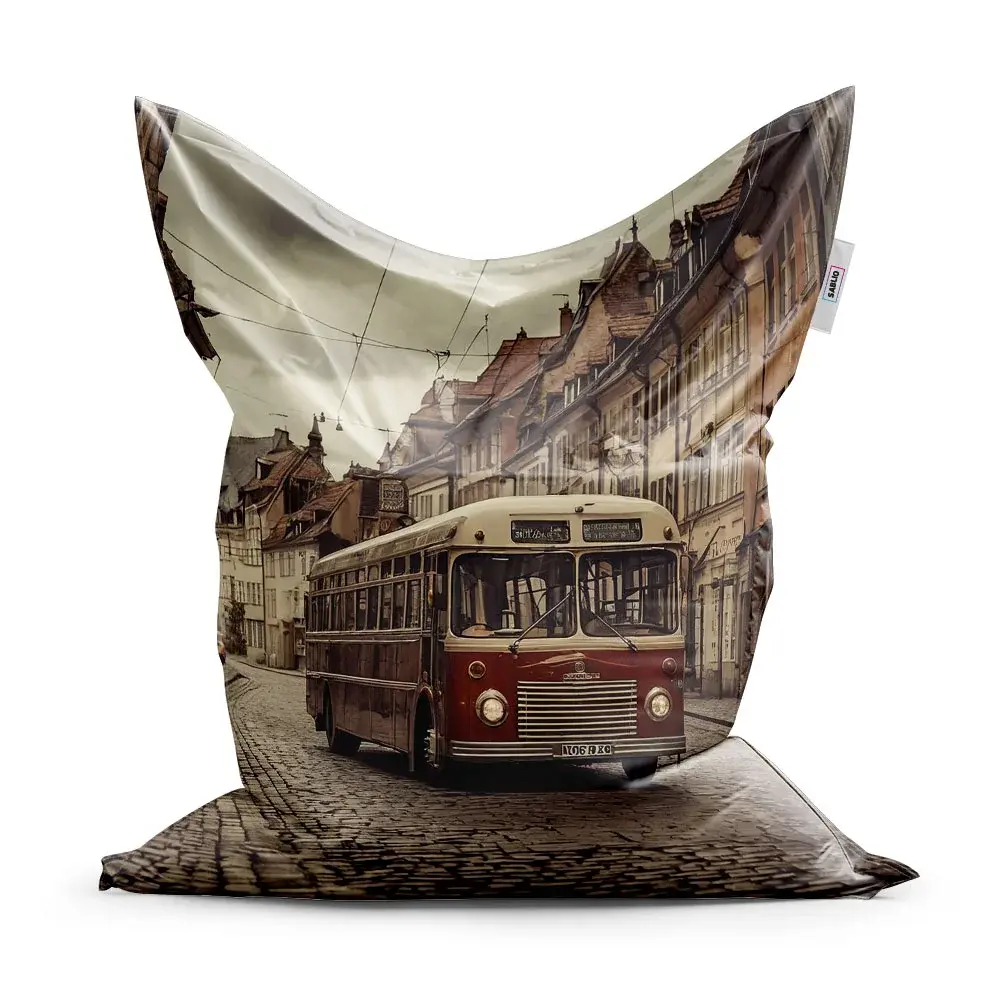 Sedací vak Historický autobus - 200x140 cm