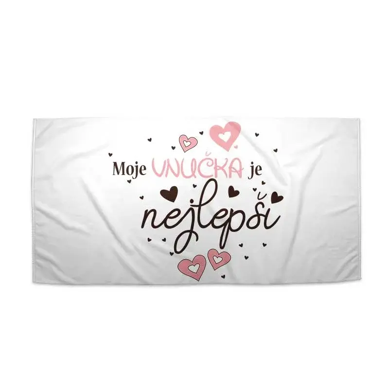 Ručník Moje vnučka je nejlepší - 50x100 cm