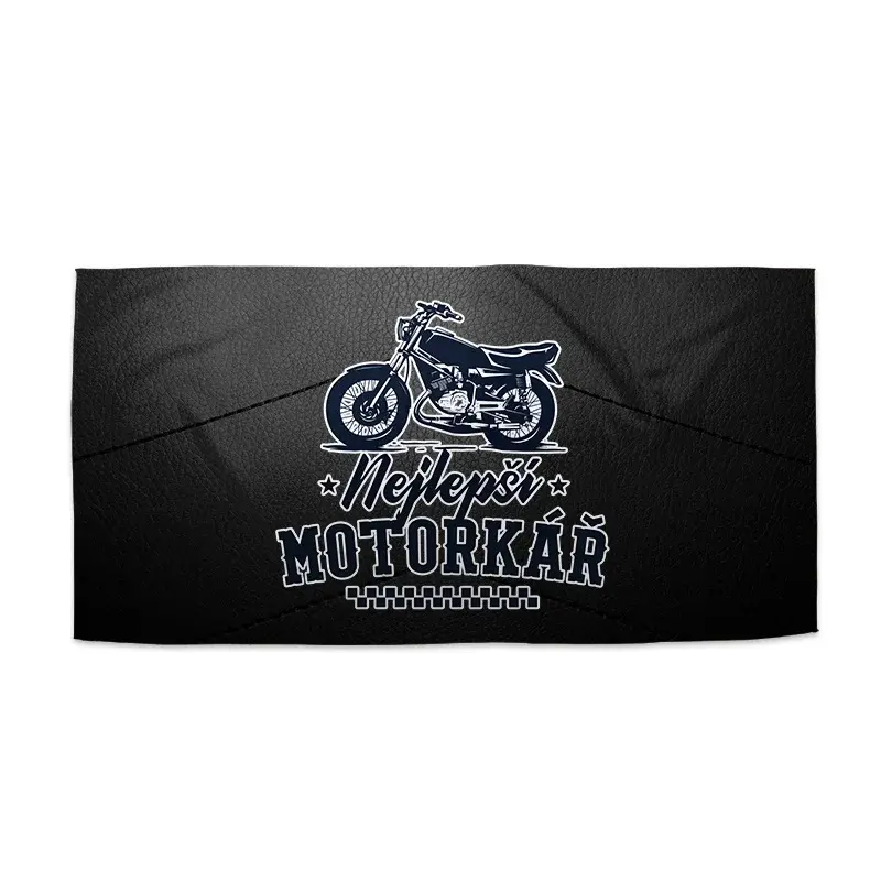 Ručník Nejlepší motorkář - 70x140 cm