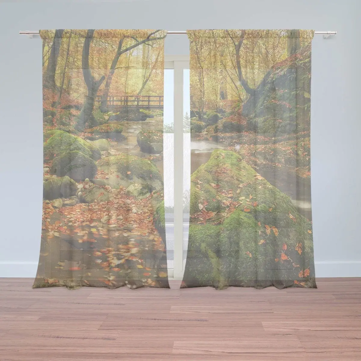 Záclony Most v lese: 2ks 150x250cm