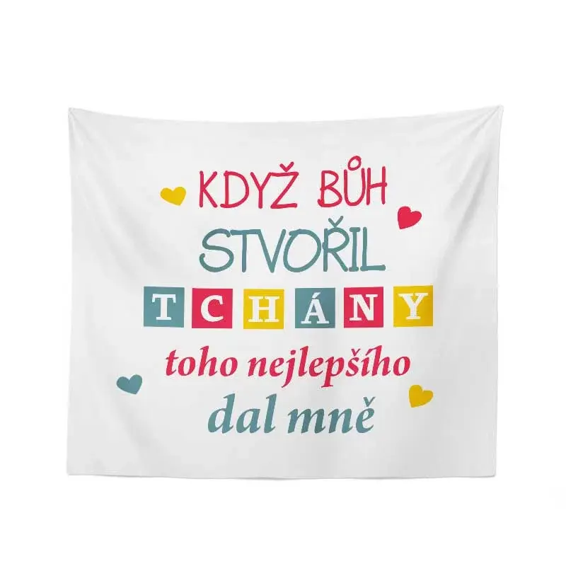 Deka Když Bůh stvořil tchány: 150x120 cm