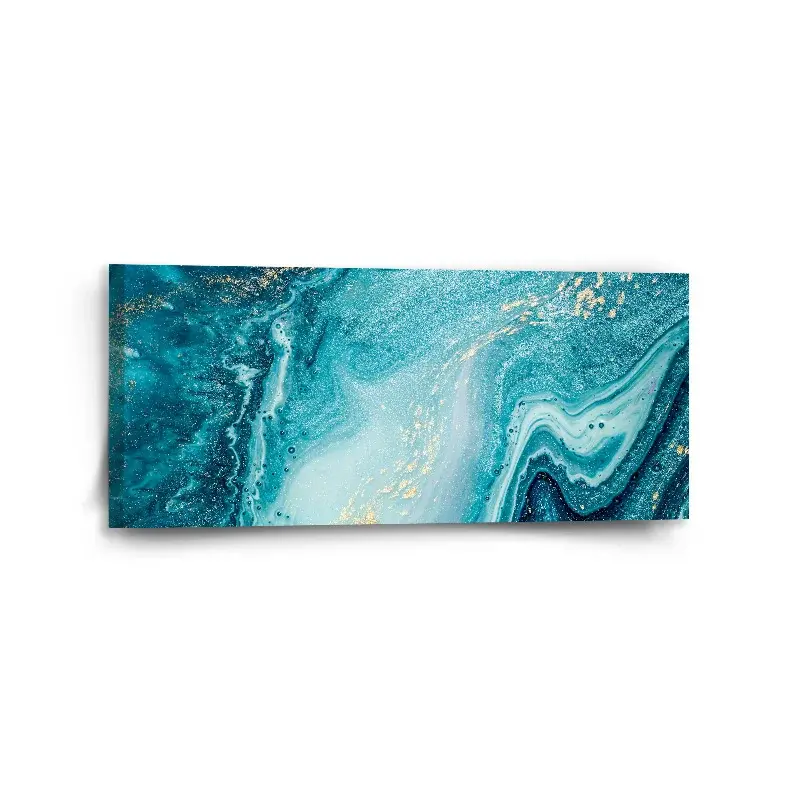 Obraz Modrý pigment - 110x50 cm