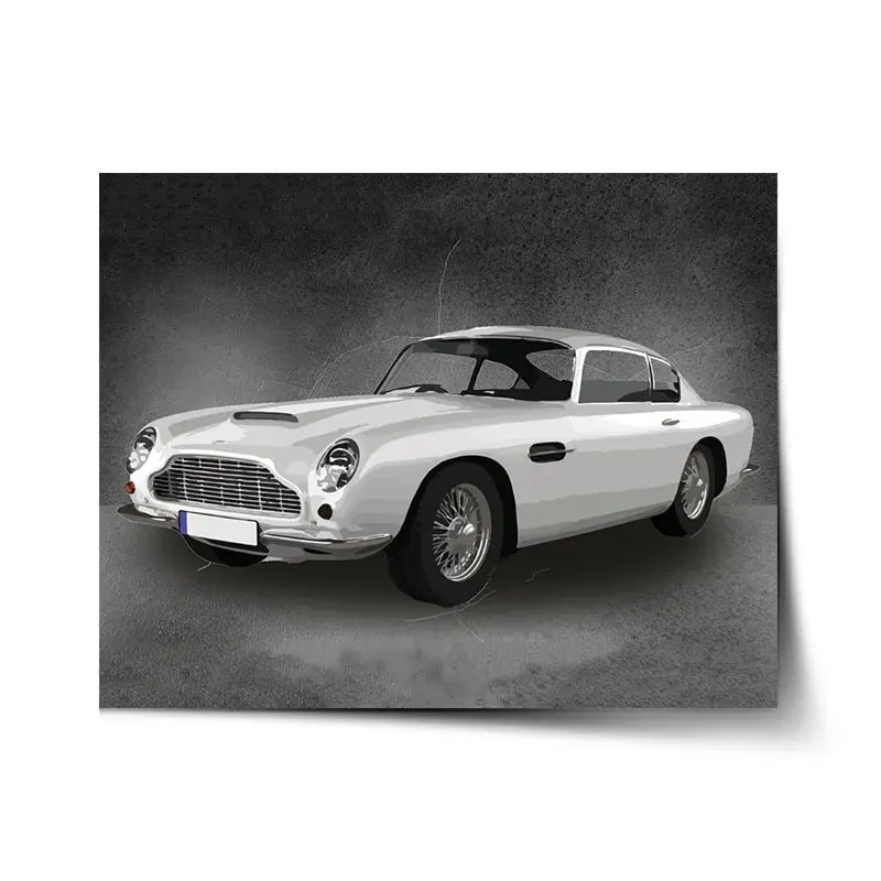 Plakát Aston Martin Tmavé pozadí - 120x80 cm