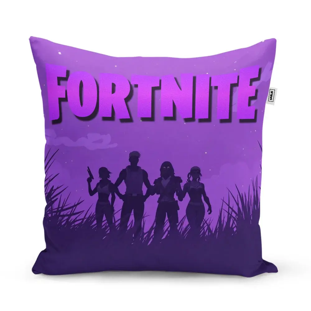 Polštář FORTNITE Fialová silueta - 40x40 cm