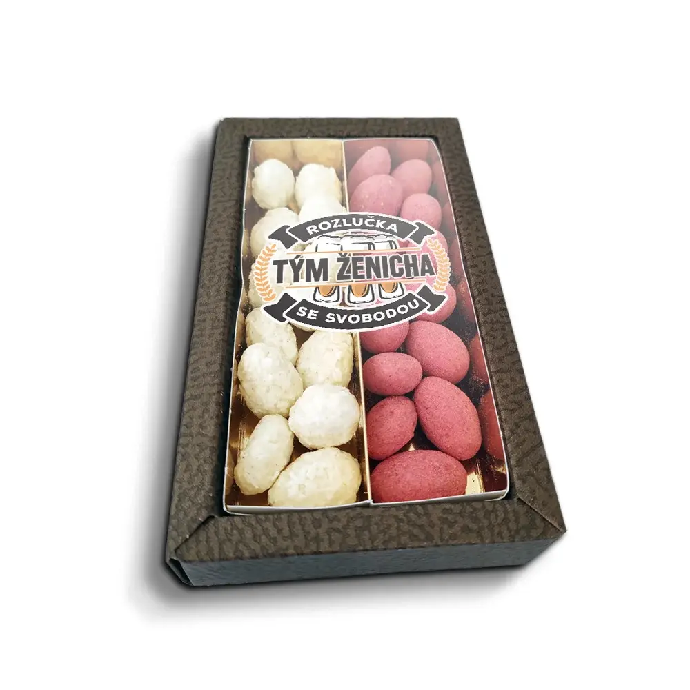 Mandle v čokoládě Rozlučka se svobodou tým ženicha - 2x 80g