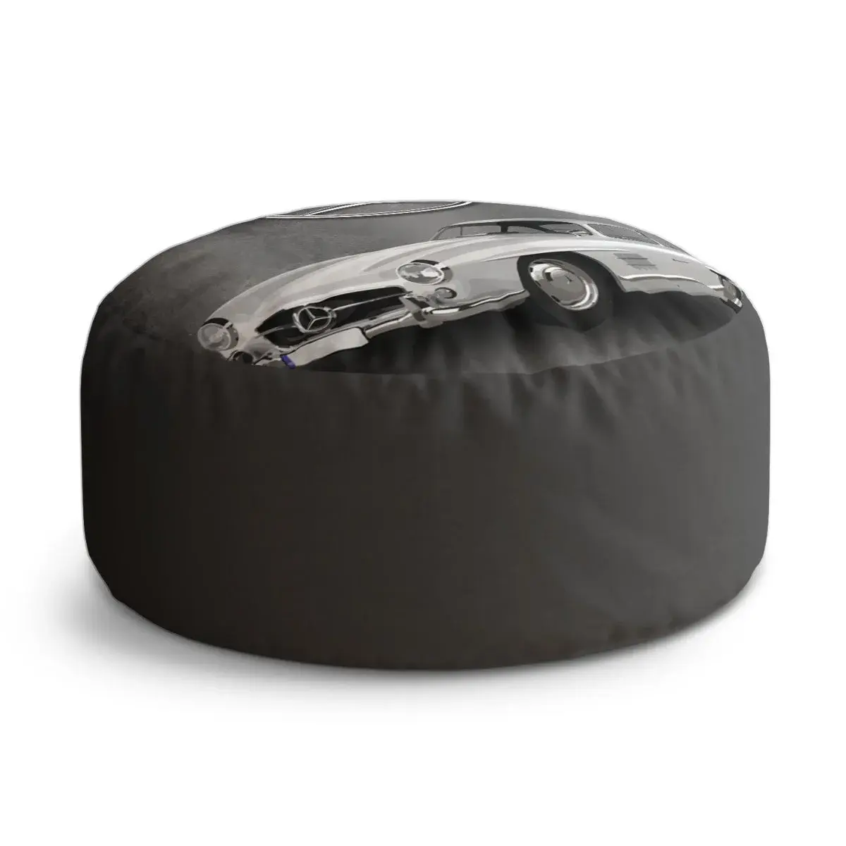 Taburet Circle Mercedes-Benz 300 SL Šedé pozadí: 38x48 cm