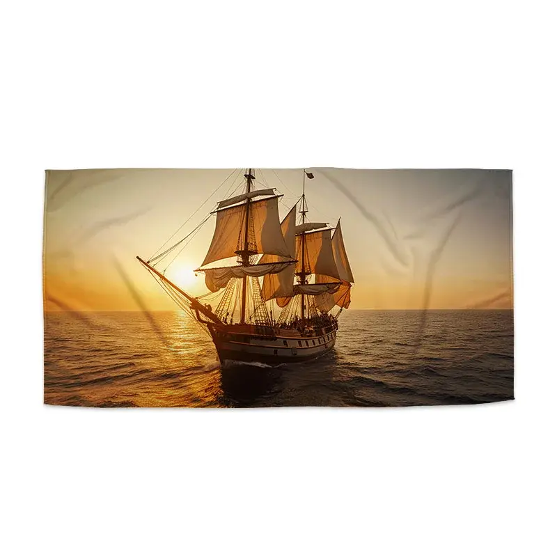 Ručník Plachetnice na klidném moři 2 - 30x50 cm