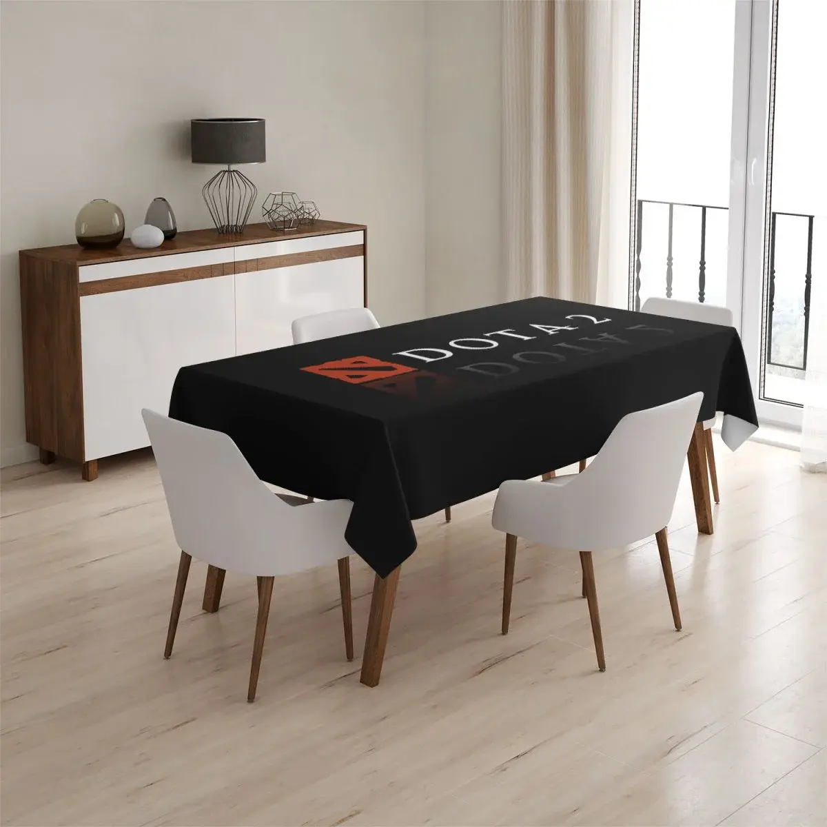 Ubrus DOTA 2 Černá - 145x240 cm