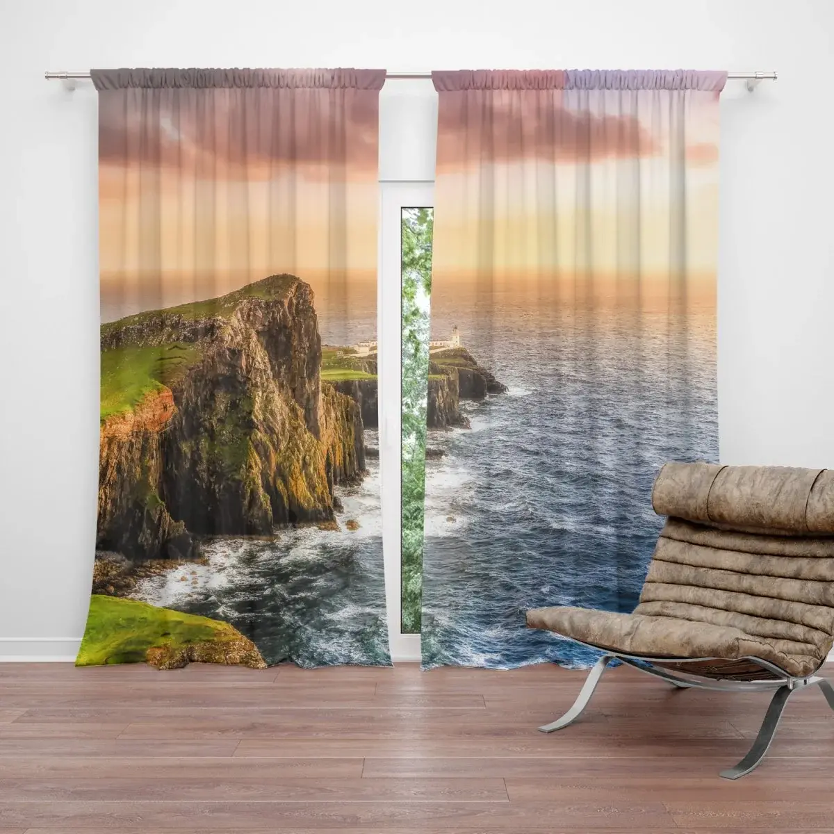 Závěs Skalnaté pobřeží: 2ks 140x250cm