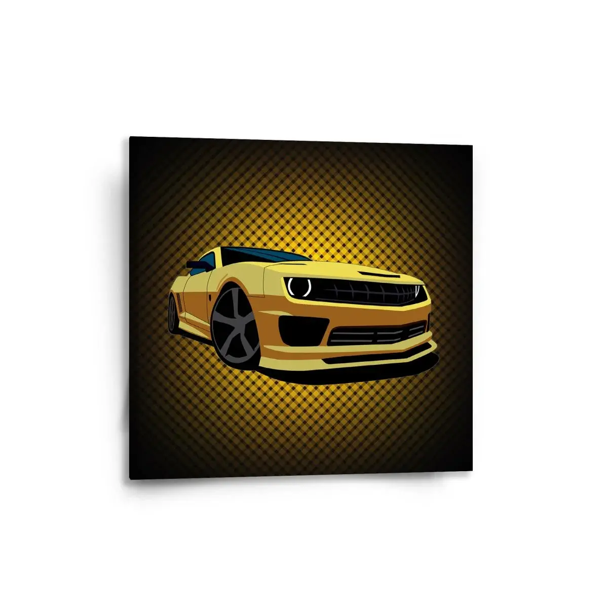 Obraz Chevrolet Camaro Žlutá mřížka - 50x50 cm