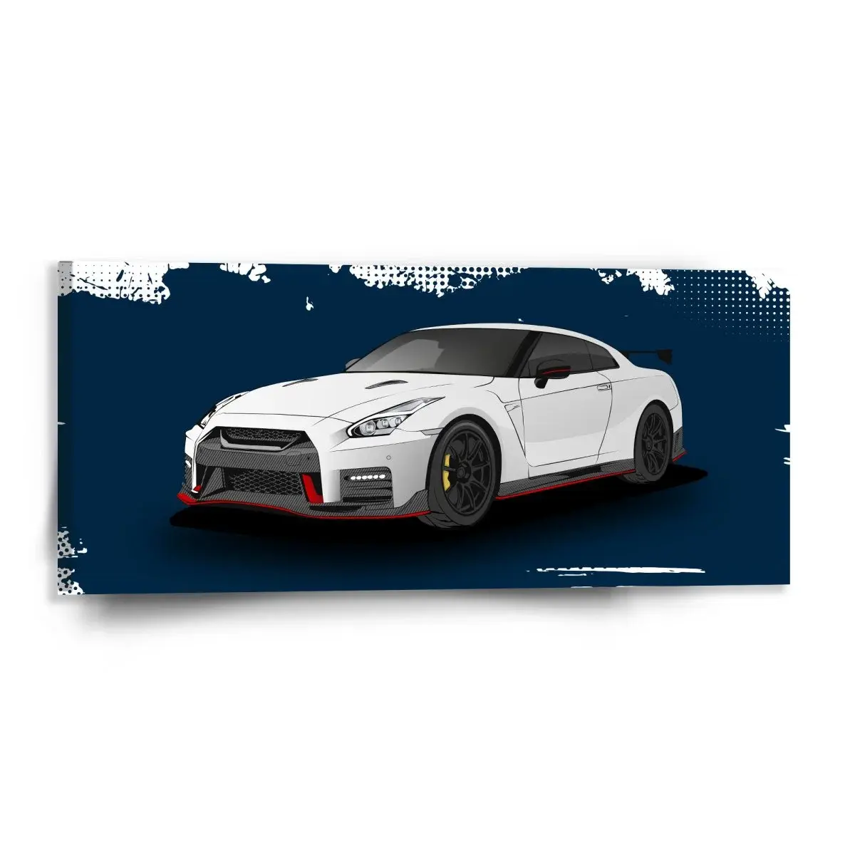 Obraz Nissan GTR 35 Modrý - 110x50 cm