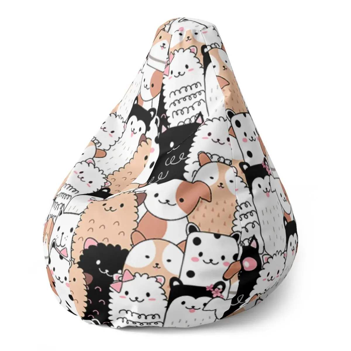 Sedací vak Pear Roztomilá zvířátka - 140 x 100 x 25 cm