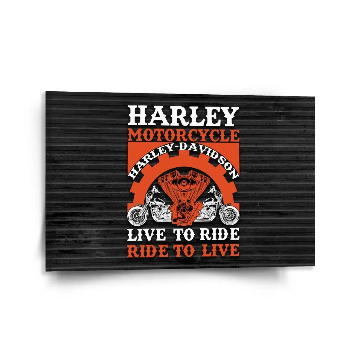 Obraz Harley-Davidson Live to ride, ride to live - 120x80 cm