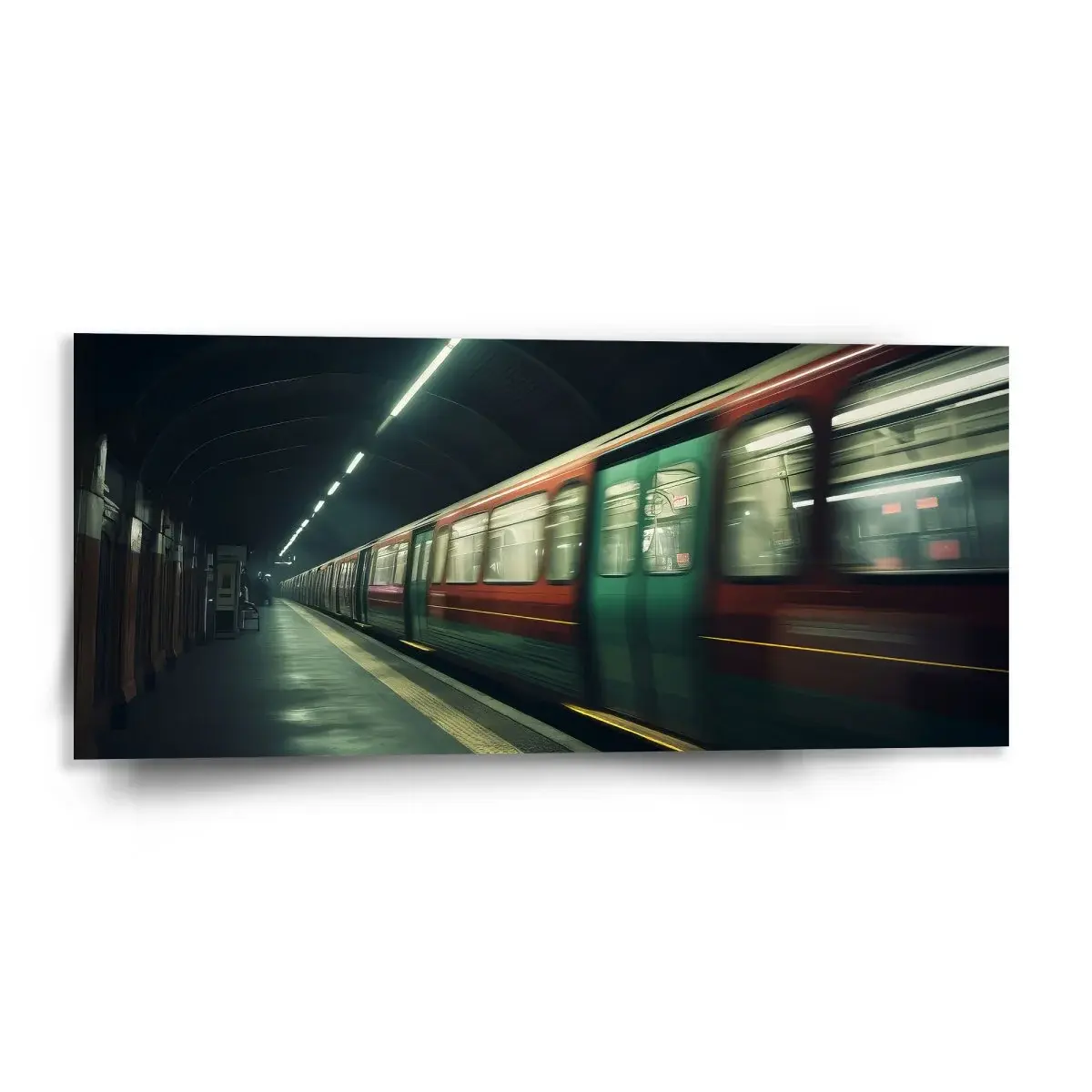 Obraz Metro v tmavé stanici - 110x50 cm