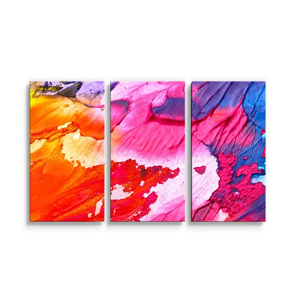 Obraz - 3-dílný Barvy - 120x80 cm