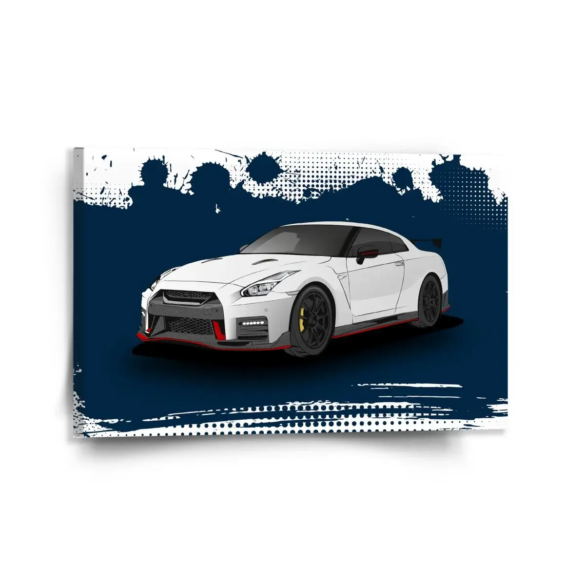 Obraz Nissan GTR 35 Modrý - 120x80 cm
