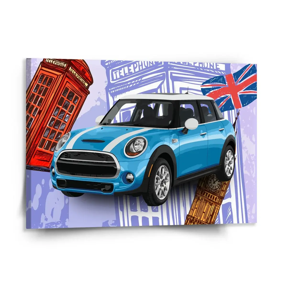 Obraz Mini sedan Londýn - 150x110 cm