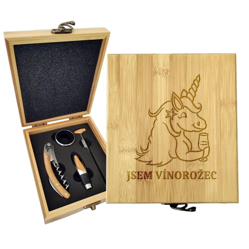 Dárková sada na víno Jsem vínorožec: 147×168×49 mm