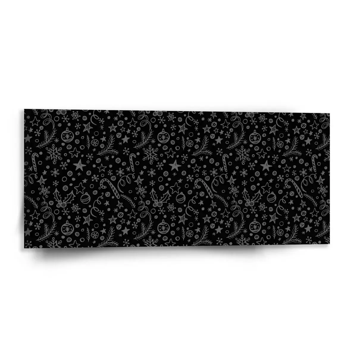 Vánoční obraz Vánoce na černé - 110x50 cm