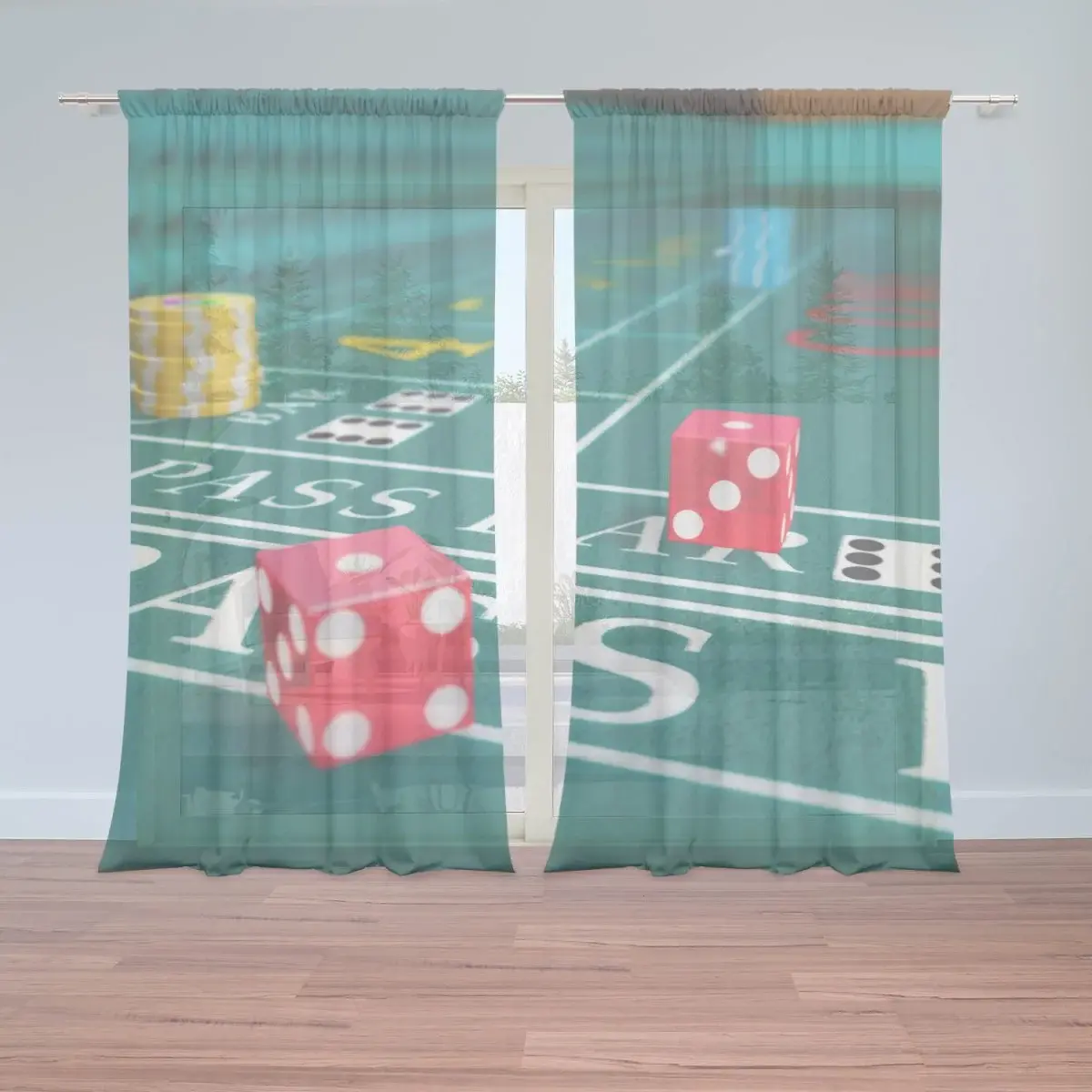 Záclony Kostky: 2ks 150x250cm