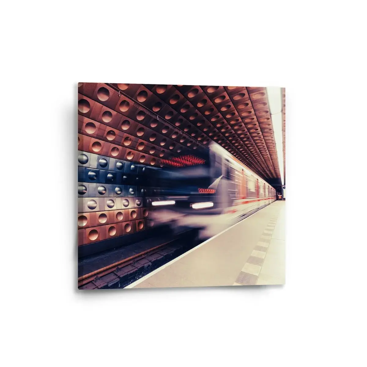 Obraz Metro v barevné stanici - 50x50 cm