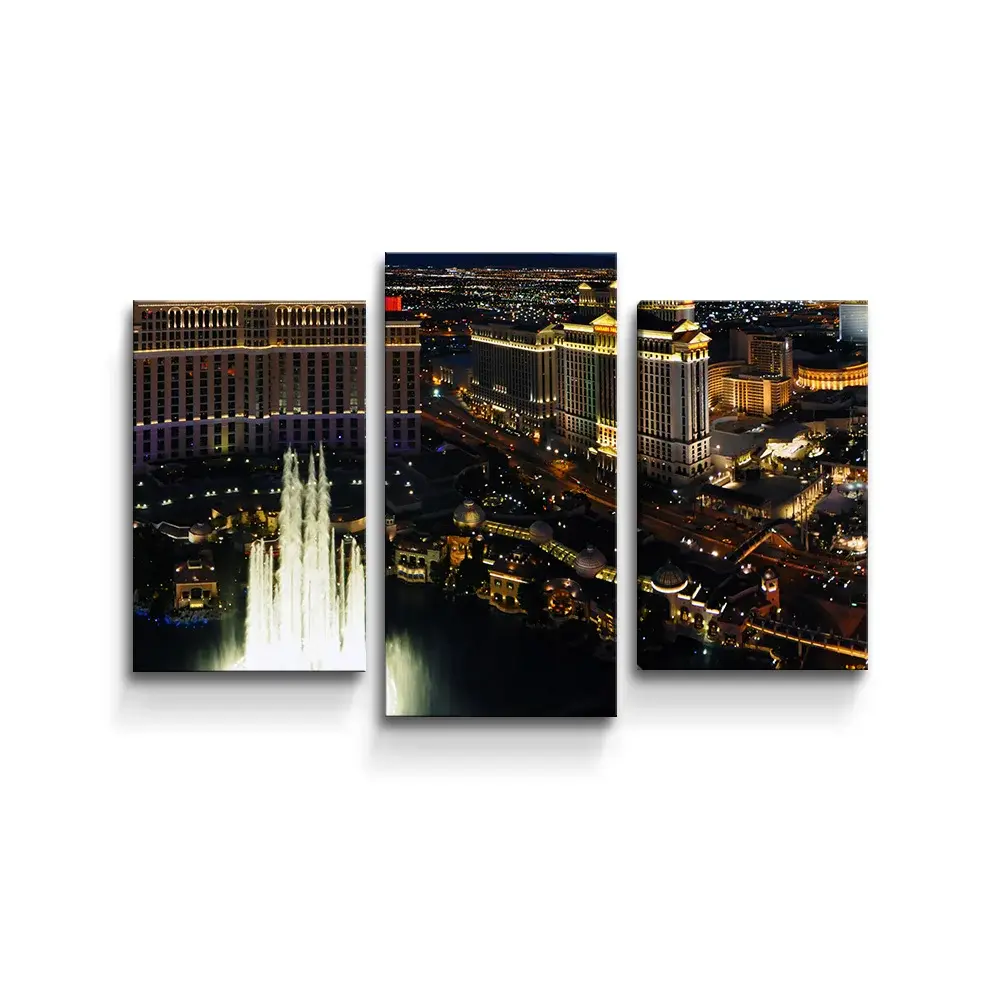 Obraz - 3-dílný Las Vegas - 75x50 cm