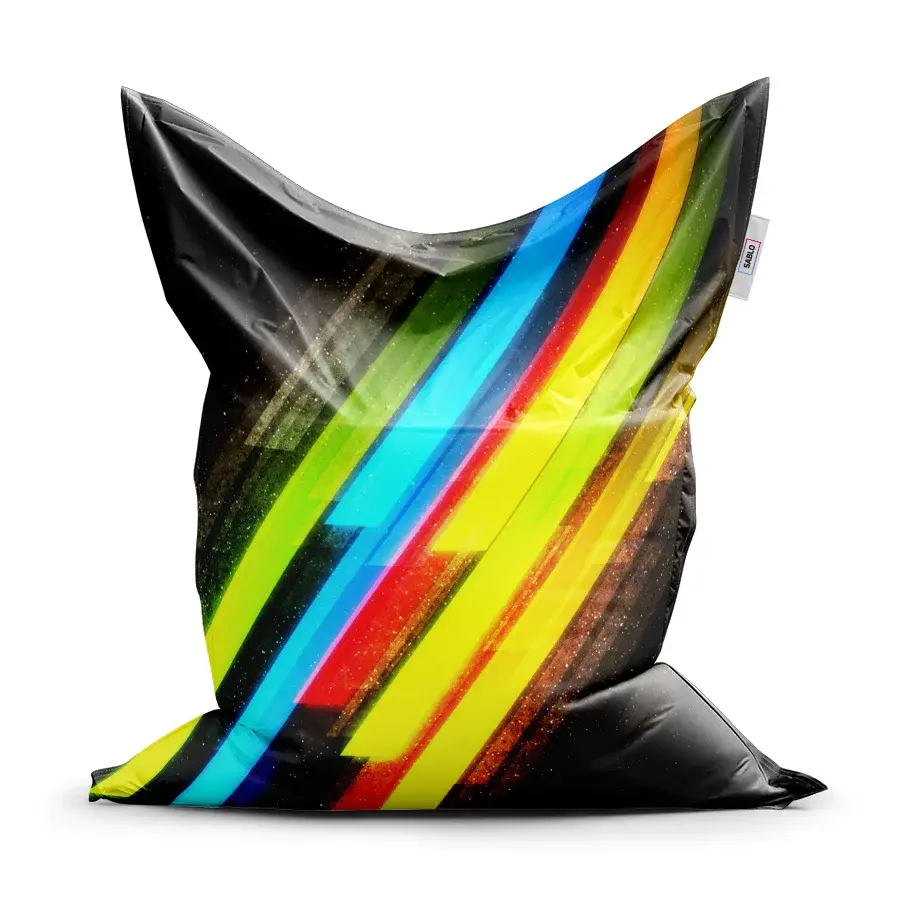 Sedací vak Classic Pruhová abstrakce - 200x140 cm