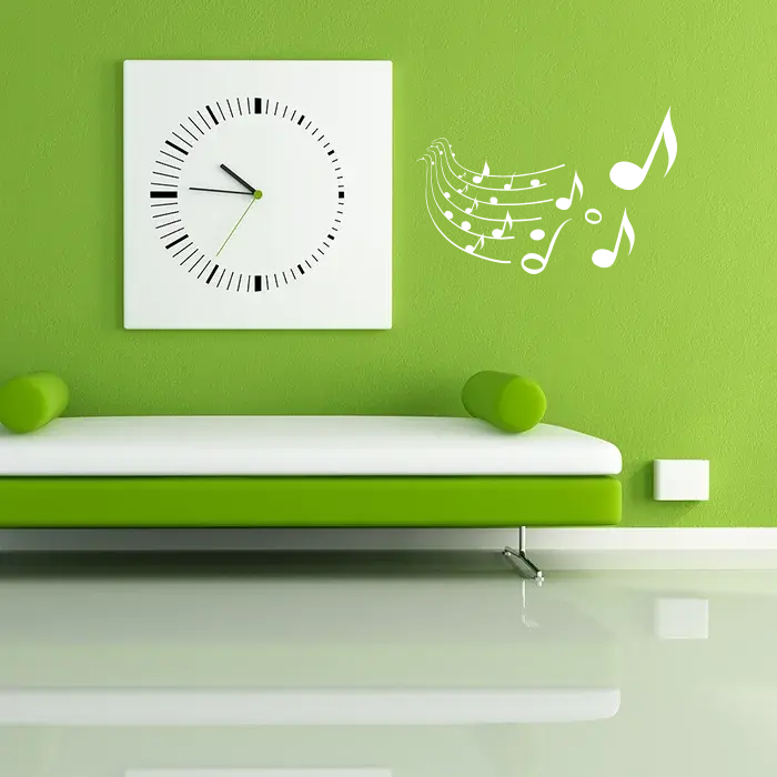 Samolepka na zeď: Hudební vlna - 90x59 cm