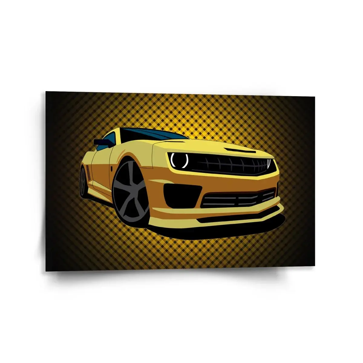 Obraz Chevrolet Camaro Žlutá mřížka - 120x80 cm