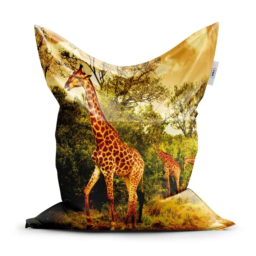 Sedací vak Classic Žirafy - 200x140 cm