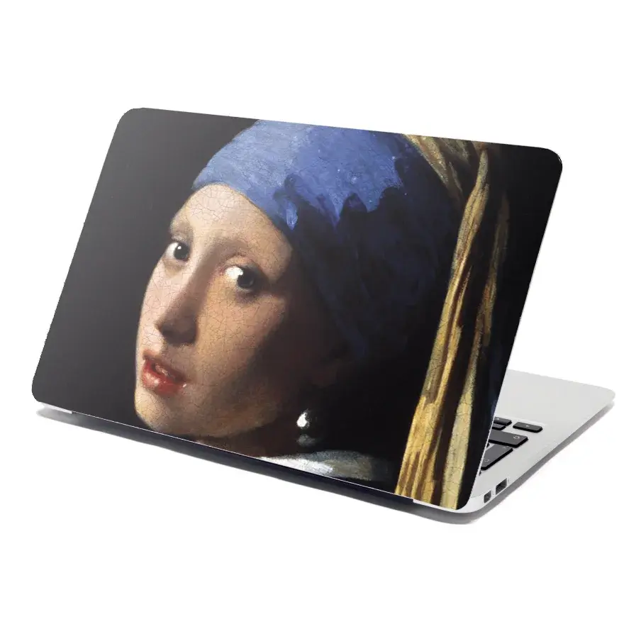 Samolepka na notebook Dívka s perlou - Johannes Vermeer - 38x26 cm