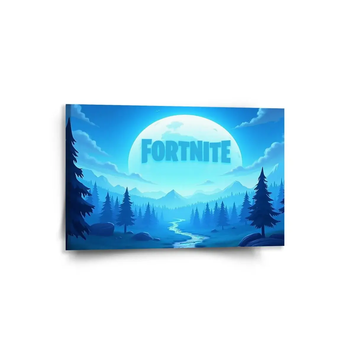Obraz FORTNITE Modré údolí s měsícem - 60x40 cm