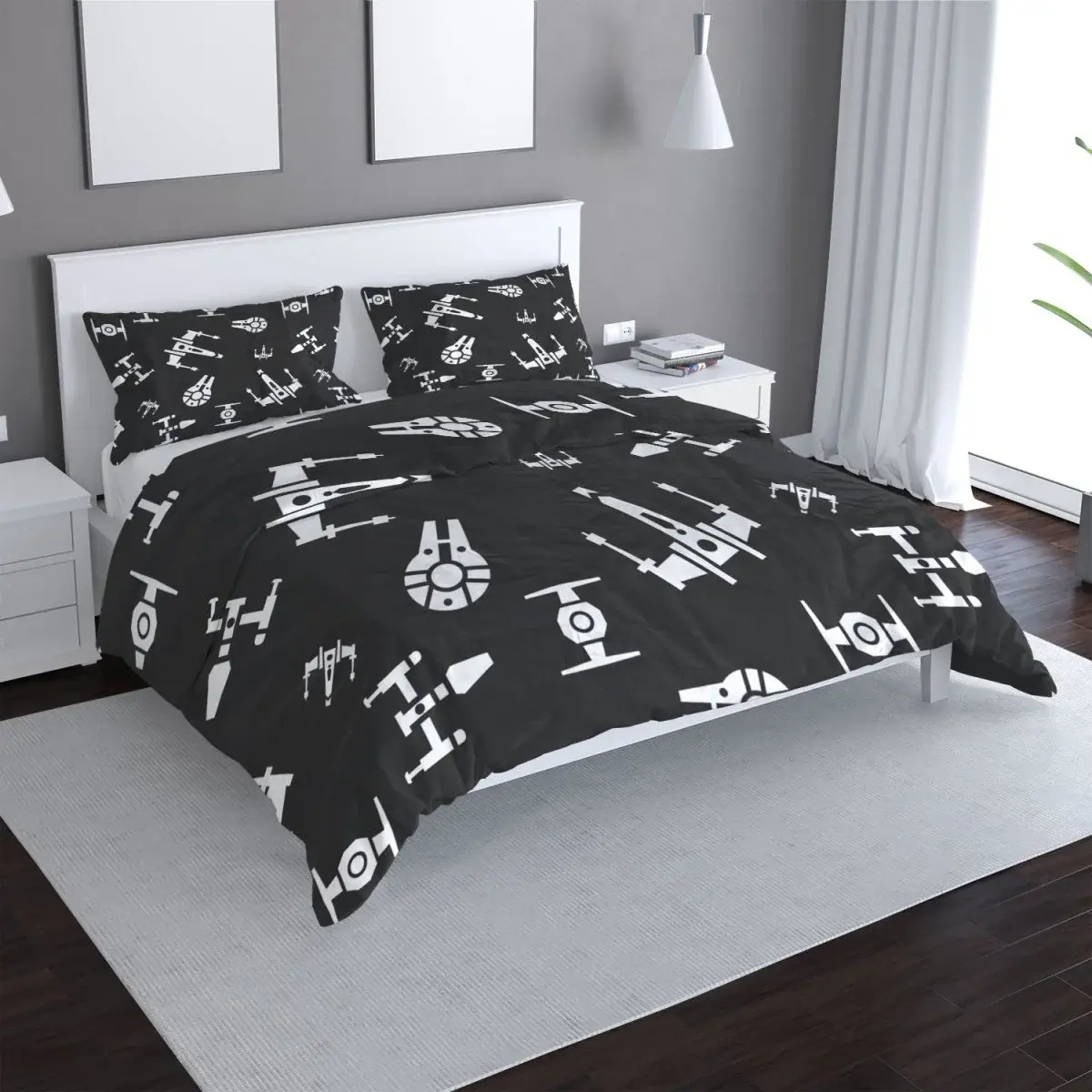 Povlečení Star Wars Vesmírné lodě Pattern - 140x200 / 90x70