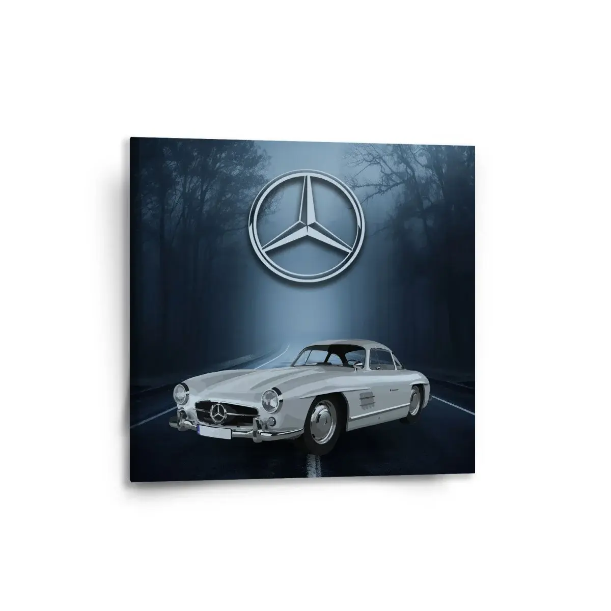 Obraz Mercedes-Benz 300 SL V lese - 50x50 cm