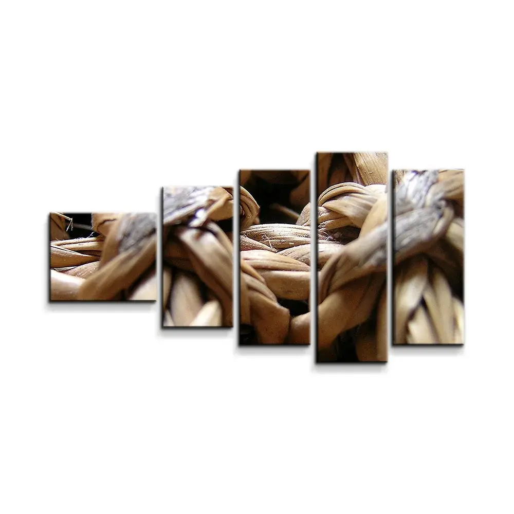 Obraz - 5-dílný Banánové listí - 100x60 cm