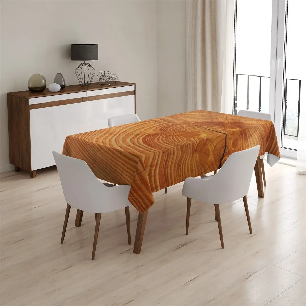 Ubrus Dřevo 2 - 90x90 cm