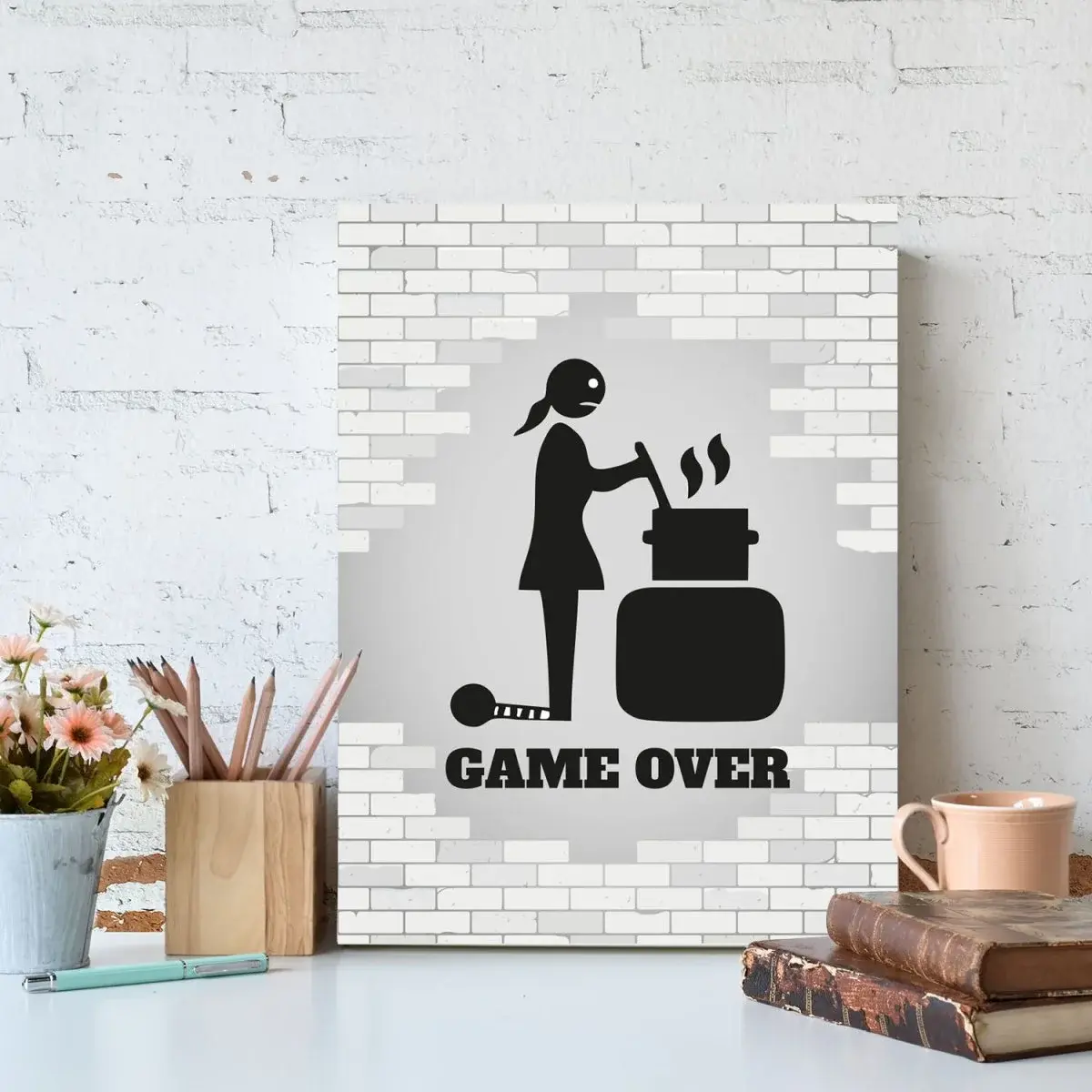 Dárková cedulka Game over 2: 30x40 cm