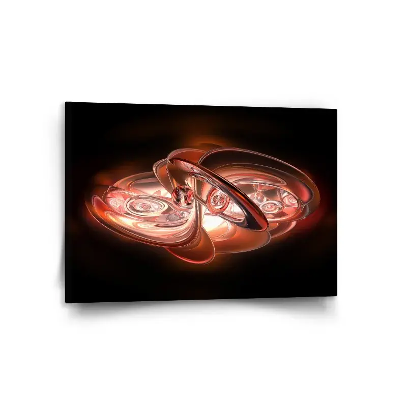 Obraz Červená abstrakce - 120x80 cm
