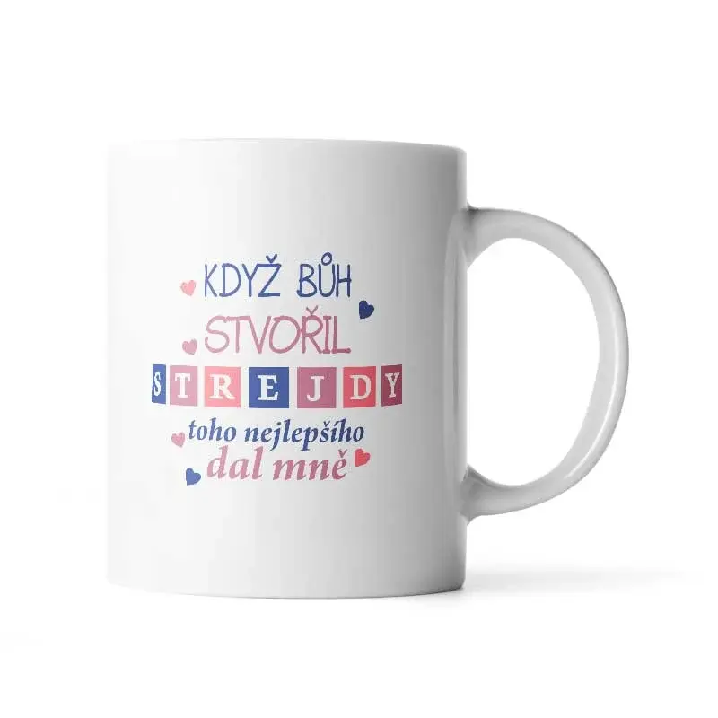Hrnek Když Bůh stvořil strejdy - 200 ml - espresso