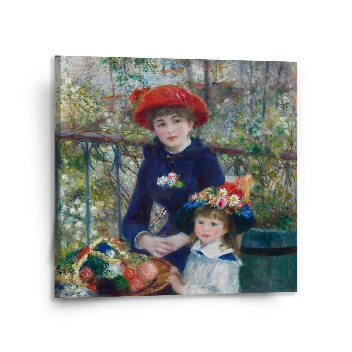 Obraz Dvě sestry (Na Terase) - Pierre-Auguste Renoir - 110x110 cm