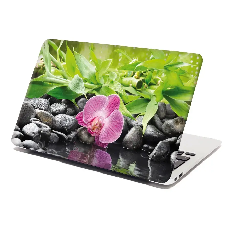 Samolepka na notebook Růžová orchidej - 29x20 cm