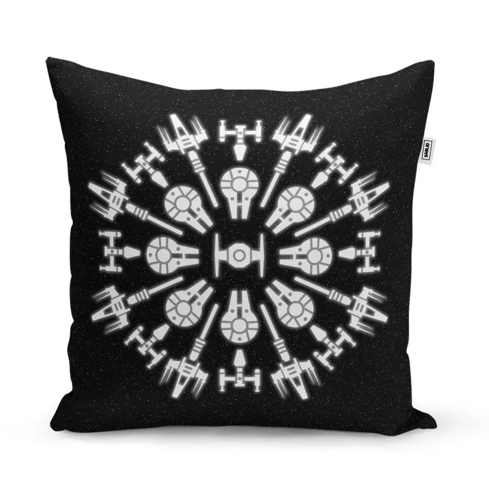 Polštář Star Wars Vesmírné lodě - 60x60 cm