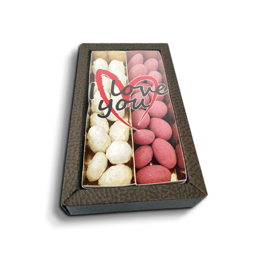 Mandle v čokoládě I Love you srdce - 2x 80g