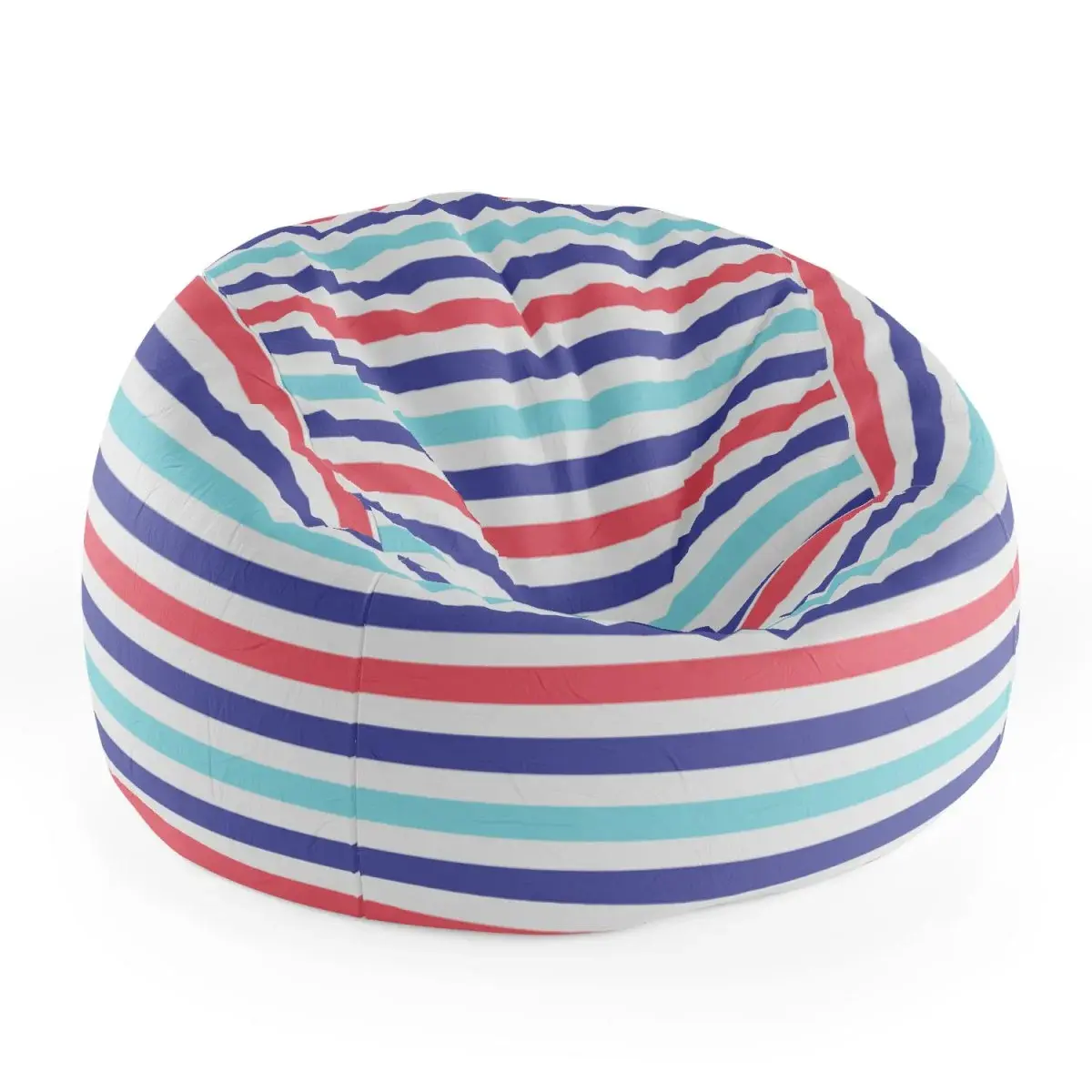 Sedací vak Cocoon Barevné veselé pruhy - 115 x 75 x 45 cm