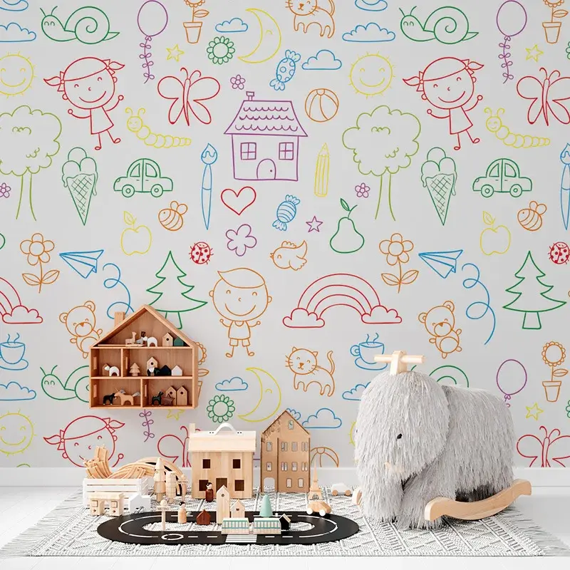 Tapeta Barevná školka - 336x220 cm