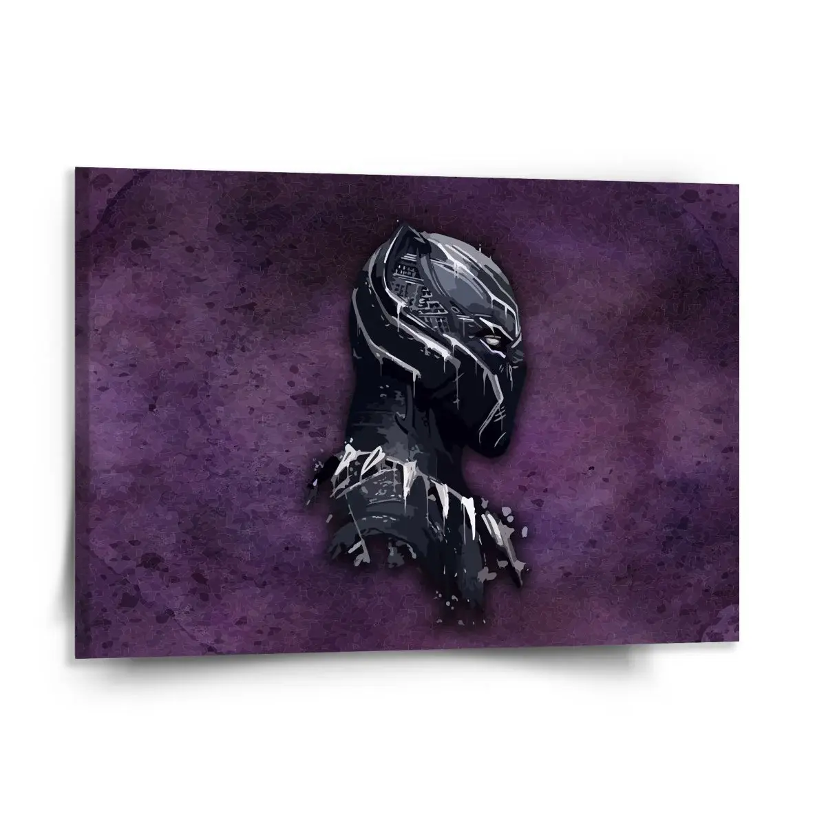 Obraz BLACK PANTHER z profilu Fialový mlhavý - 150x110 cm